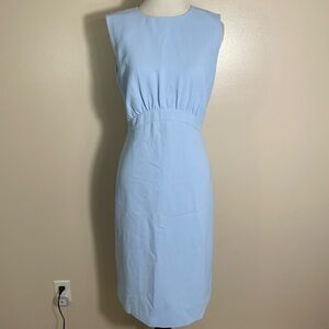 Anne Taylor Elegant Light Blue Sleeveless Dress